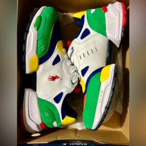 Polo Ralph Lauren Color Block Jogger Suede Mesh Synthetic 11.5 Sneaker